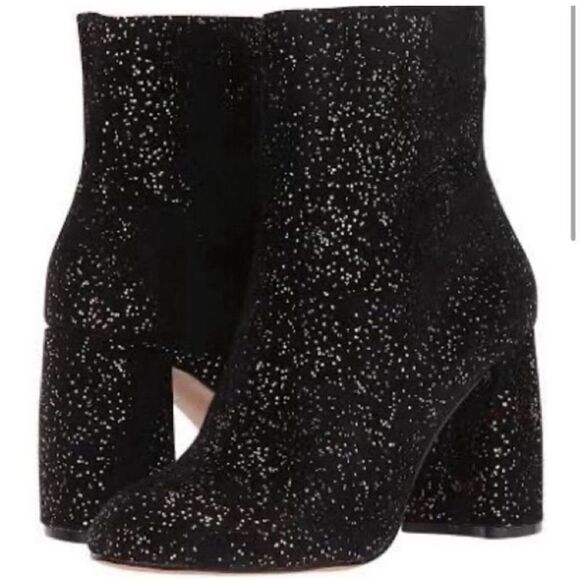 Nanette Lepore Black and Gold Heeled Boots - Picture 4 of 13